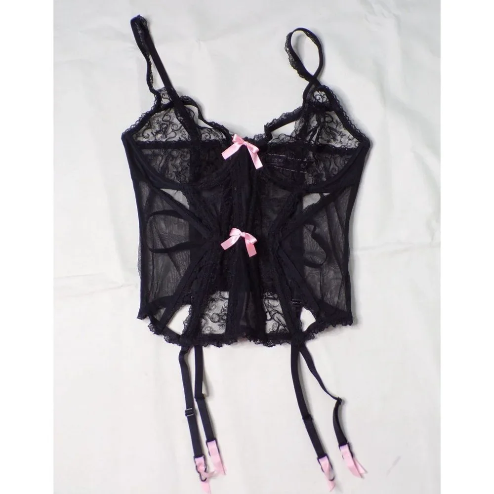 Victoria's Secret Bustier Garter 36D & Mapale Nightie M/L - Picture 6 of 10